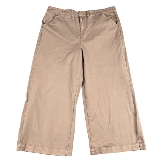 Torrid Womens Wide Leg High Rise Chino Pants Sz 24 (fits 44 x 29) - Picture 1 of 9